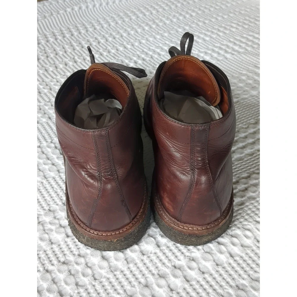 Alden Roy Leather Boots Crepe Sole USA Made Restored Sz 13? Lace‎ Up
